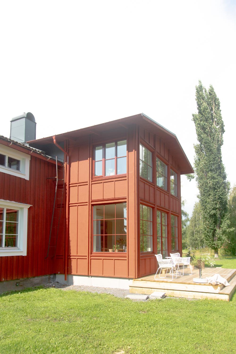 Tillbyggnad av veranda på Ön