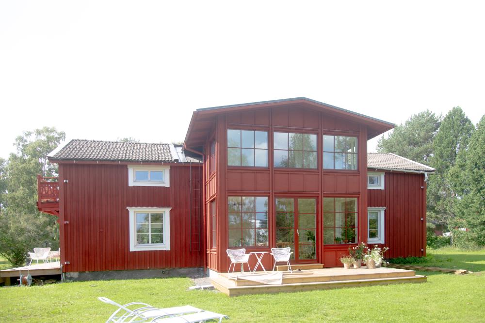 Tillbyggnad av veranda på Ön