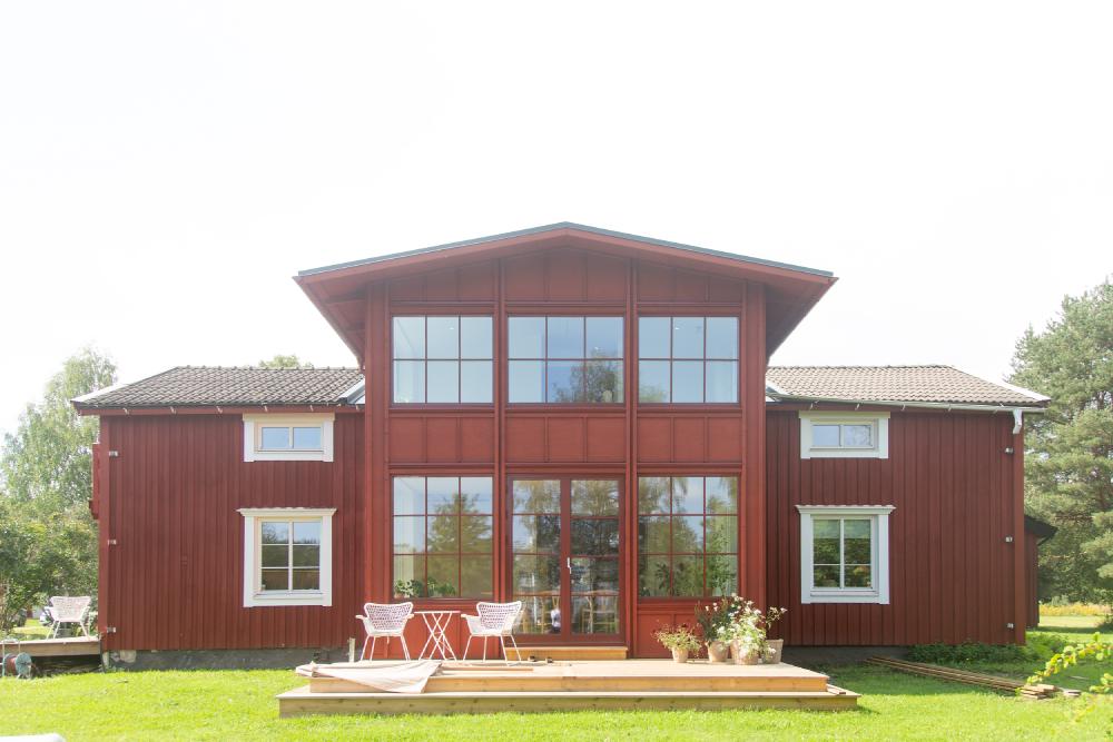 Tillbyggnad av veranda på Ön